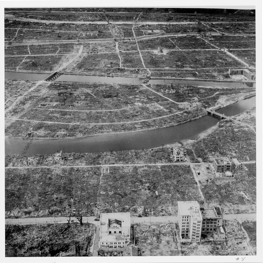 Photograph 2 of 21 from the August 1945 flight over Hiroshima