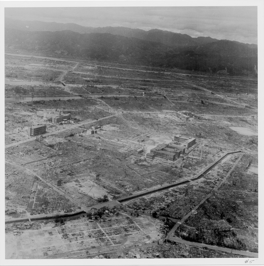 Photograph 3 of 21 from the August 1945 flight over Hiroshima