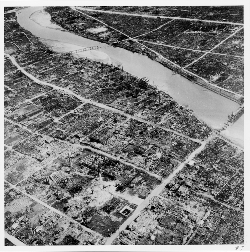 Photograph 4 of 21 from the August 1945 flight over Hiroshima
