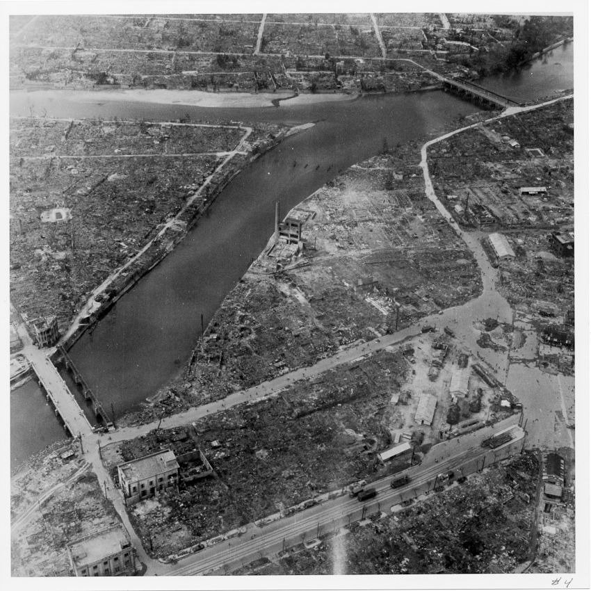 Photograph 5 of 21 from the August 1945 flight over Hiroshima