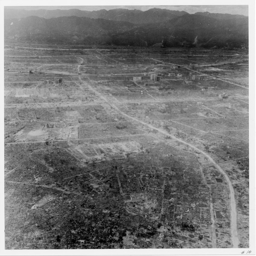 Photograph 7 of 21 from the August 1945 flight over Hiroshima