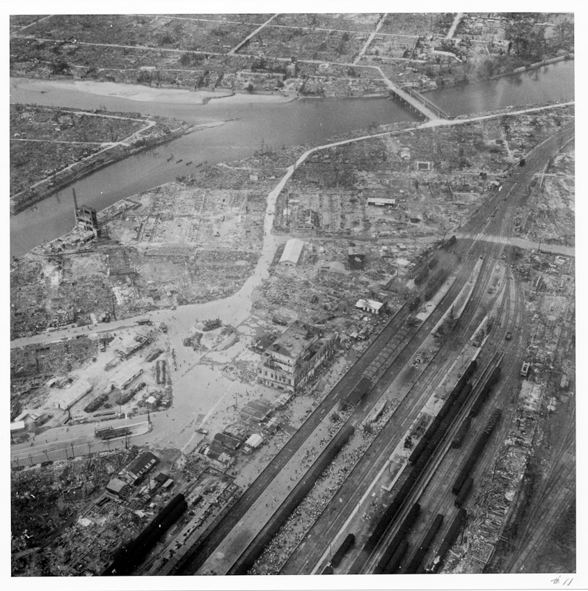Photograph 8 of 21 from the August 1945 flight over Hiroshima
