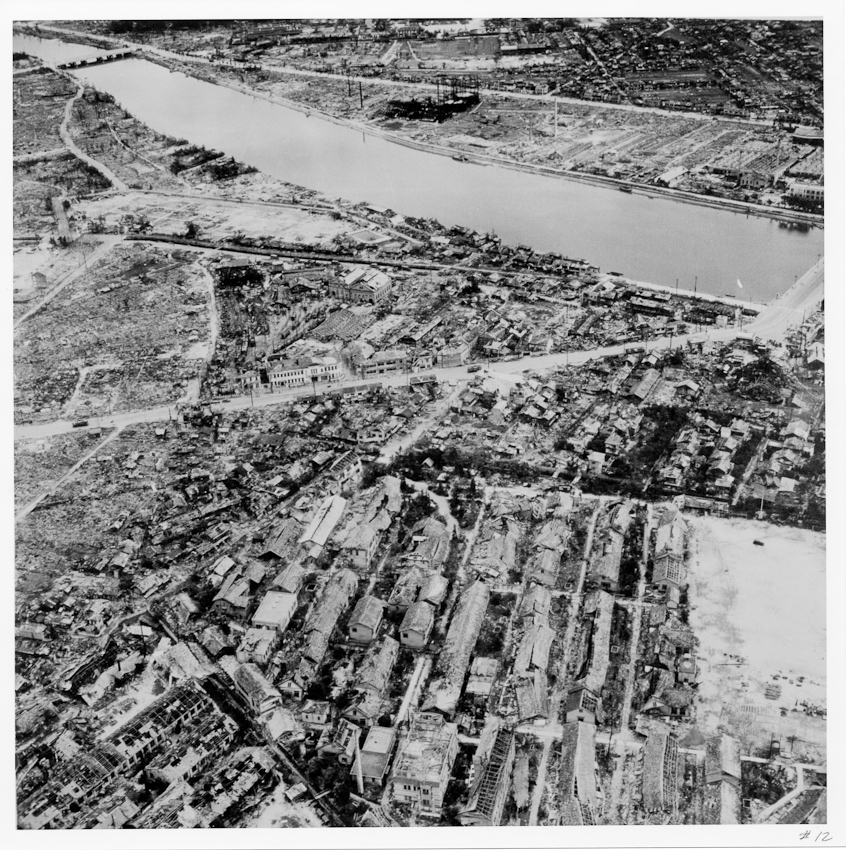 Photograph 9 of 21 from the August 1945 flight over Hiroshima