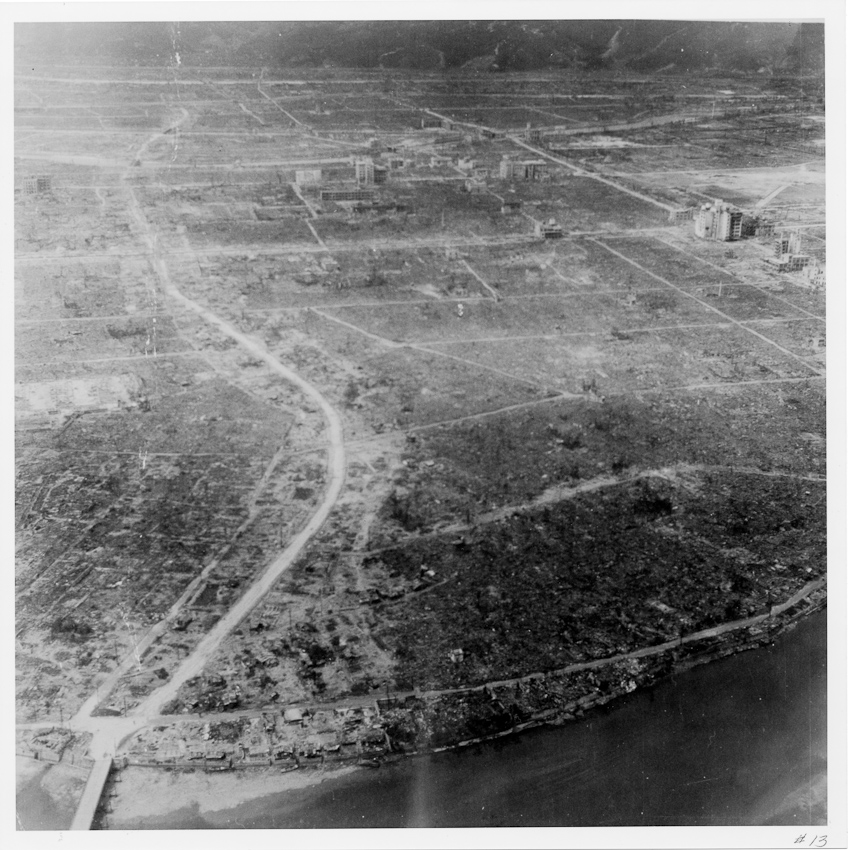 Photograph 10 of 21 from the August 1945 flight over Hiroshima