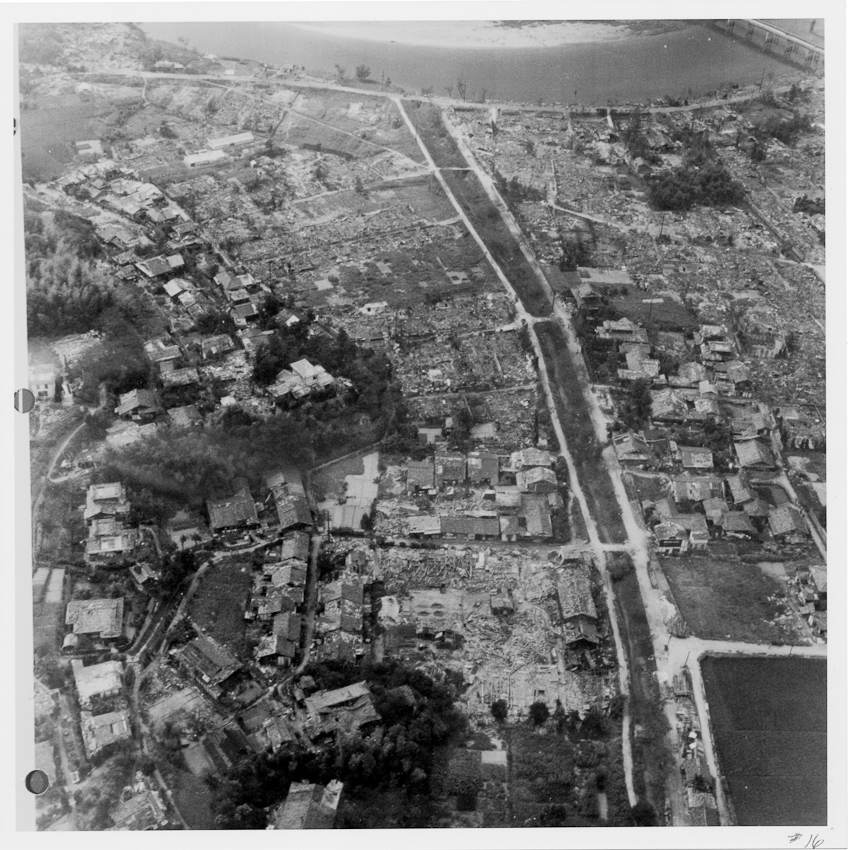 Photograph 13 of 21 from the August 1945 flight over Hiroshima